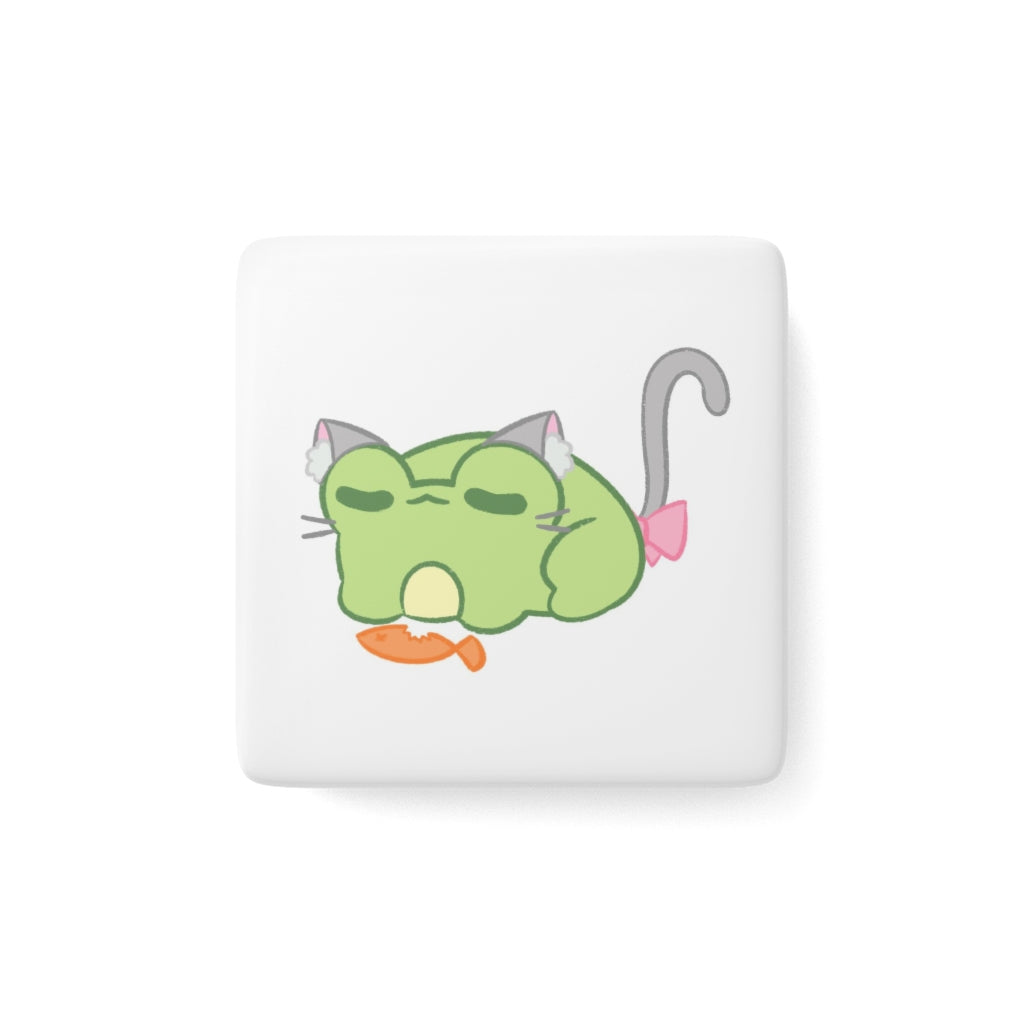 Cat Foomchi | Square Porcelain Magnet
